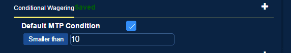 Conditional Wagering Preferences