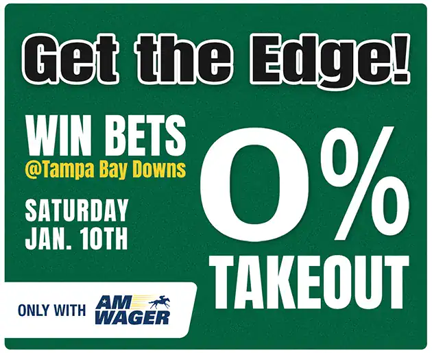 Tampa Bay Downs 0% Takeout
